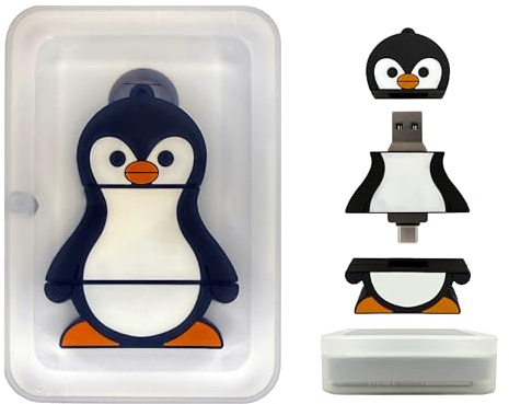 Penguin 31-in-1 Ultimate bootable USB 3.0 (128 GB) – Multi-Boot Linux & Windows Toolkit | Systemwiederherstellung, Passwortrücksetzung, Installateure, Cybersicherheit, Forensik & Reparaturwerkzeuge