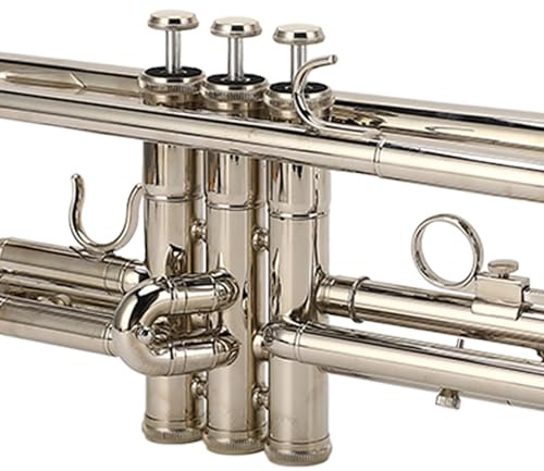Yctze Standard-B-Trompete mit Versilbertem Mundstück | Blechblasinstrument für Musiker | Inklusive Zubehör
