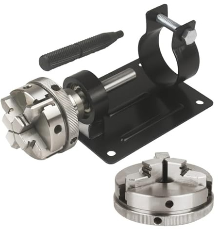 Mandrino for tornio for legno autocentrante a 3 griffe ad alta precisione - Accessorio durevole lavorato a CNC, 1 pz(4000w Power)