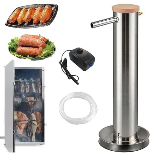 GéNérateur De FuméE Froide En Acier Inoxydable 70 Cm Capacité 4,3 L Fumoir A Froid Avec Pompe Pour Bqq Fumage à Froids Poisson Viande Fromage