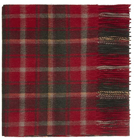 Tartan-halsduk i ren lammull, Lönn
