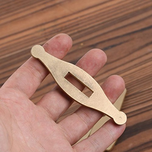 WellieSTR 1 Piece Guard - Solid Brass 4mm thick Knife making parts hardwares knife guards
