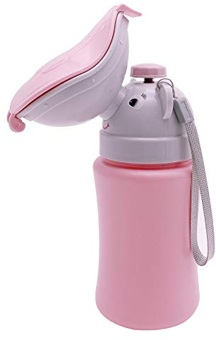 Bärbar baby barn potta urinal hygienisk resepott akut toalett för camping bil resor och barn potta kissutbildning, läckagesäker resepotflaska, flicka
