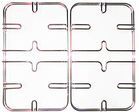 Nardi Kit 2 griglie in filo cromato colore inox 409 x 245 mm. altezza 43 mm. per cucina piano cottura 4 fuochi a gas - F3603/KIT