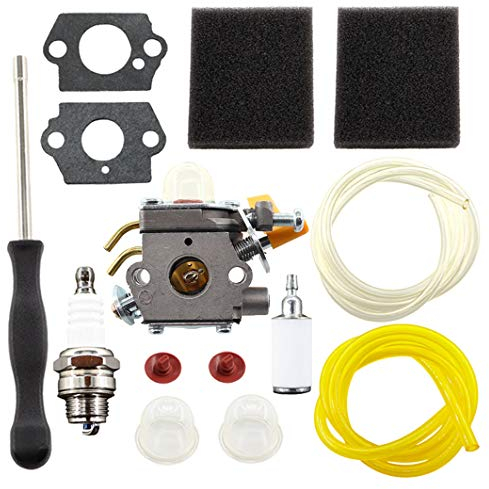MCHNIC Carburateur avec joint d'étanchéité, filtre à air, tournevis, filtre à essence, tuyau à essence pour coupe-bordures Ryobi Homelite, remplace C1U-H60 308054013 308054012 308054004 308054008.