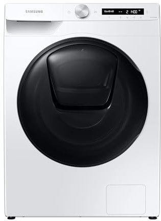 Samsung WD81T554ABW/S2 Waschtrockner, 8 bzw. 6 kg, 1400 U/min, AddWash, Ecobubble, Simple Control-Bedienkonzept, Air Wash, Hygiene-Dampfprogramm, Weiß