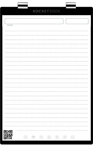 Rocketbook Orbit Executive Seiten-Pack, smarter wiederverwendbarer Schreibblock, liniert
