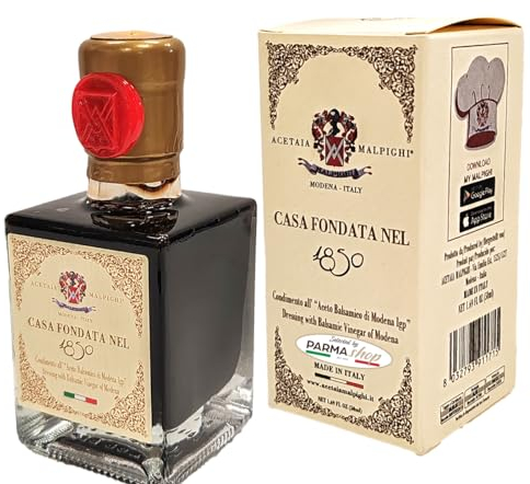 Casa Fondata nel 1850 - Aderezo de Vinagre Balsámico de Módena IGP - 6 Años - (50 ml.) - Acetaia Malpighi (Italia)- Selected By PARMAshop