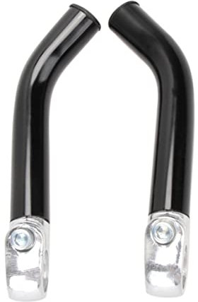 Ergonomisches Design Aluminiumlegierung Mountainbike -Lenker Griffe mit Barenden Hörner für 22,2 mm Bike -Lenker schwarz 2pcs Fahrradzubehör geeignet
