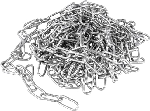 FUNSUEI 6m x 3mm Edelstahlkette Meterware, Stahlkette 304 Edelstahl Kette, Gliederkette, Metallkette Absperrkette Edelstahl Rundgliederkette für Schaukeln Ketten Ankerkette Hängesessel