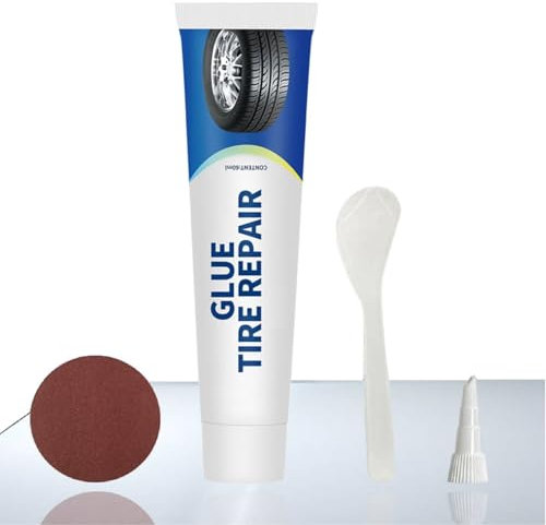 Kiuiom Haftender Reifenkleber, Alleskleber Gummi Reparatur, Reifenreparaturkleber, 60ml Felgen Reparaturset Reifendichtmittel Auto Instant Glue für Auto Motorrad Fahrrad LKW