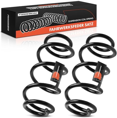 Frankberg 2x Muelles de Suspensión Eje delantero izquierdo derecho Compatible con A4 8K2 A4 Allroad 8KH A4 Avant 8K5 A6 4G2 4GC A6 Avant 4G5 4GD A7 Sportback 4GA 4GF Replace# 4004290