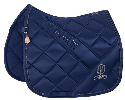 Eskadron Heritage Schabracke Bicross Mattgloss Almond/Trueblue/vintagegreen, Größe:Pony Dressur (PD), Farbe:True Blue