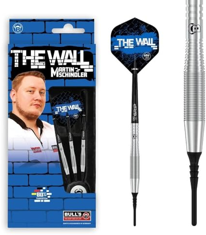 BULL'S Unisex – Erwachsene Martin Schindler Dart, Silber, 18g