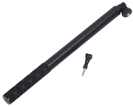 Mtlavishness selfie stick förlängde monopodstång för x3 och andra actionkameror kompakt bärbara robusta hållbara med 1/4in skruv och 5 steg längd justering lämplig för sportskytte