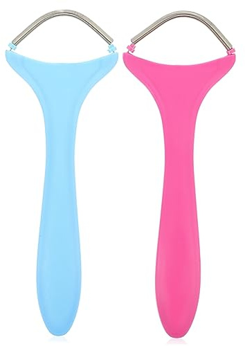 Depiladora Facial Manual 2 Piezas Resorte de Acero Inoxidable para Mujeres | Diseño Ergonómico Portátil, Ayuda a Proteger la Piel, Manejo Sencillo para Retirar Vello Facial y Cuidar Labios