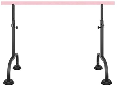Supporto per balletto portatile regolabile - Barra da ballo regolabile in altezza e lunghezza con base antiscivolo e presa comoda - Attrezzatura ideale per esercizi di danza e ballo