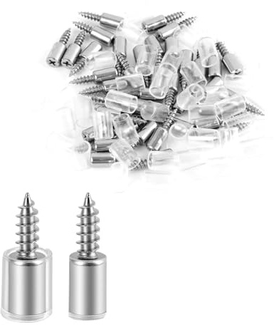40 Stück Regalbodenträger Bodenträger, Regalstifte mit Gummischutz für Möbel, Schränke, Kleiderschränke, Bücherregale, Vitrinen, Weinkühler, einfache Installation