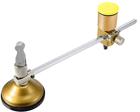 Sourcingmap 40cm Adjustable Oil Feed Compasses Type Glass Circle Circular Cutter with Suction Cup