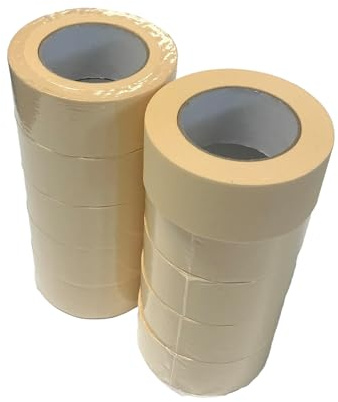Handelskönig 10x Feinkrepp Profi 50 mm x 50 m Malerkrepp Abklebeband Kreppband zum Abkleben bei Malerarbeiten in Profi-Qualität