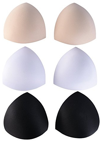 MenYiYDS- Reggiseno rimovibile inserisce comode tazze sportive comode da donna Inserto reggiseno per Bikini Top Costume da bagno, 3 colori