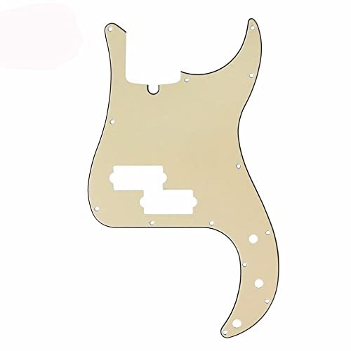 ZUZU 3plische Creme Pb P Bass Pickguard Bass 4 Saite Mit Schrauben Pickguards für E-Gitarren