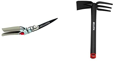 Bellota 3555 - Tijeras cortacésped, para cortar el césped, tijeras para jardinería & 2990 Azuela Horquilla, Standard