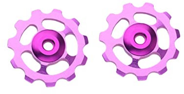 Toddmomy 2pcs Aluminium Legierung Fahrrad Schaltwerk Pulley 11t Radfahren Umwerfer Schutz Montage Für Schaltwerk