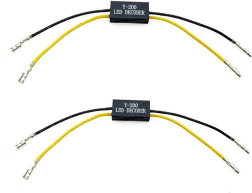 JZK 2 Stück Y-200 12 V Motorrad LED Blinker Licht Widerstand Adapter Motorrad LED Blinker Decoder für Motorrad Roller Quad Off Road