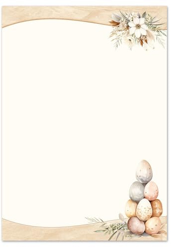 50 Blatt Briefpapier OSTERPOST - DIN A5 (210x148 mm), 90 g/m² - Osterpapier