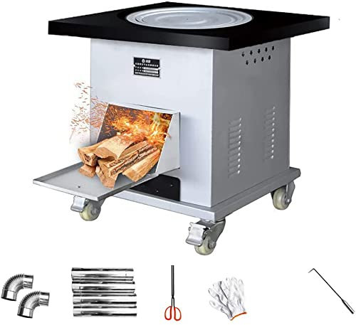 WolFum Beweglicher Brennofen, Camping-Brennholzofen-Heizung, Hot-Zelt-Holzofen, Wanderkoch-Heizofen, 50 cm