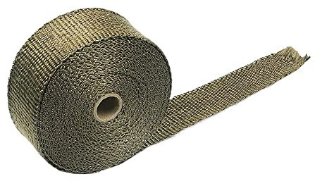 WANGZEYU Hitzeschutzband 5/10/15M Rolle Fiberglas Hitzeschild Motorrad Auspuff Thermoband Krümmerrohr Wärmewickelband Wärmeschutz Edelstahl Krawatte Auspuff Dichtband (Color : 15mmX25mm)