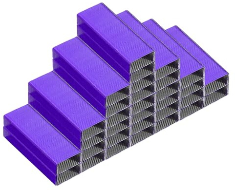 PATIKIL Heftklammern für Tacker, 2er Pack #10 Mini 3/16 Zoll Länge Heftklammern für Büromaterial, Lila