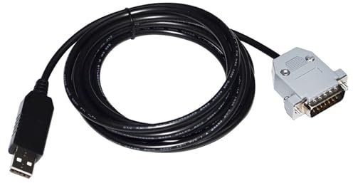 UGGOVXWZH Adaptador USB A D-Sub 15 Pin DB15 Macho Cable DE COMUNICACIÓN Serie RS232(3 metres)