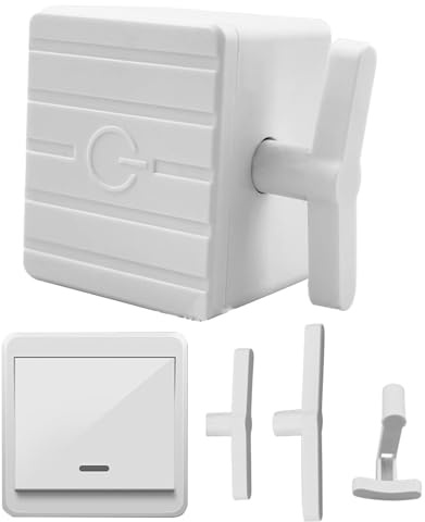 Automatischer Tastenschieber - Drahtloser Smart Button Selbstklebend - Smart Home Geräte Lichtschalter für Automatische Lichtschalter Wandschalter Türklingel