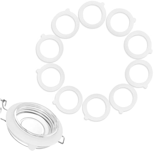 COYUN 10x Silikon Ersatz Dichtungen, Dichtringe für Einweckgläser, Gummiringe für Gläser, Silikon Glasdichtungen,Ersatz Einkochringe,Einmachgummiringe Auslaufsicher Dichtringe für Einmachgläser Deckel
