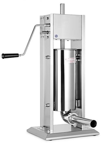 IUokLU Insaccatrice per Salsicce da 7 l/11 libbre con 4 ugelli per insaccatura Macchina per insaccatura Manuale per Salsicce Kit per insaccatrice Verticale per Uso,