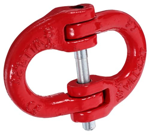IMIKEYA Alloy Steel Lifting Chain Coupling Link 3.2t Load Capacity Double Ring Connector for Lifting Sling and Tow Hitch Uk
