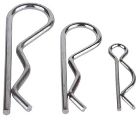 R-Clips, Edelstahl R-förmiger Federsplintstift 1 mm 1,2 mm 1,6 mm 1,8 mm 2/3/4/5 mm Durchmesser Befestigungsmaterial for die Autoreparatur (Farbe: Silber, Größe: M3,5 x 75 mm (5 Stück))(M2.5x45mm (10P