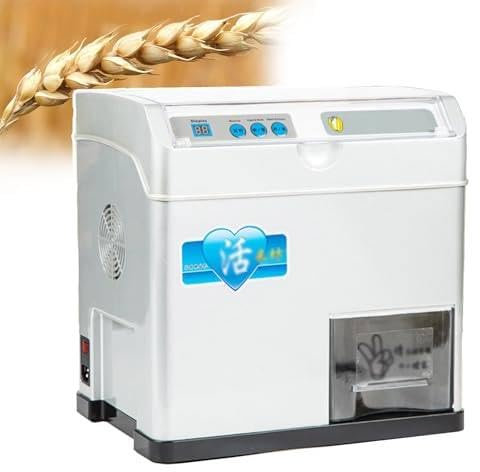 Automatic Rice Bran Separator 500W Rice Dehusking Machine, Wheat Cereals Sheller Rice Milling Machine for Small Farms 345x253x342mm