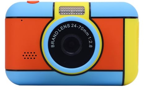 Plyisty Cámara Digital de 32MP a Prueba de Choque con Batería de Larga Duración para Niños Fotografía para Niñas Cámara Compacta Juguete (Blue)