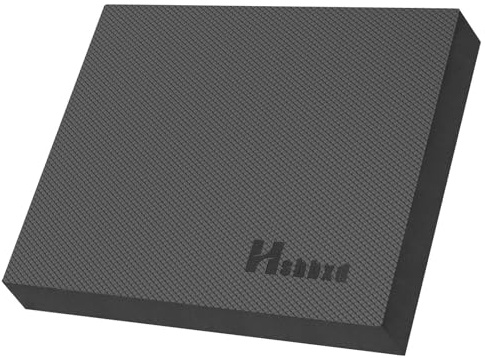 Professional Balance Pad, Nonslip Foam Exercise Balance Pad Cushion for Physical Therapy, Foam Balance Mat for Exercise, Yoga, Fitness, Stability Training and Stretching (Black, 18.9 * 15.0 * 2in)
