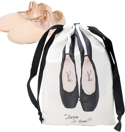 Xijobido Schuh-Staubschutzbeutel - Staubdichte Aufbewahrungsbeutel Für Spitzschuhe - Leichte Organizer Beutel aus Waschbarem Satin Ballett Zubehör für Tänzerinnen