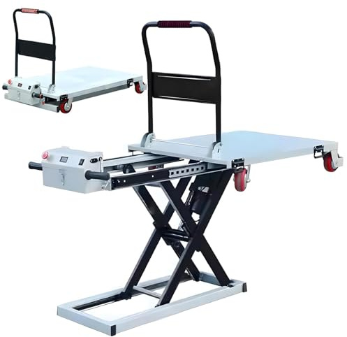 Portable Electric Hydraulic Lifting Flatbed Handcart(120)