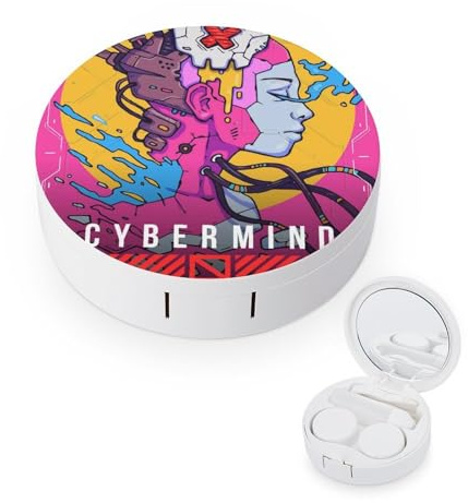 fkgvwo Kontaktlinsenbehälter Cybermind Reise Kontaktlinsen Zubehör Etui Mit Spiegel Pinzette