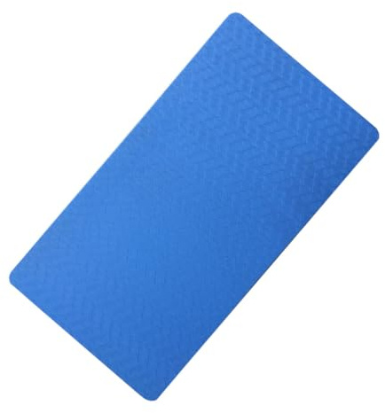 PHENOFICE 2 Stück Yoga Knieschoner aus Rutschfestem TPE mit Tragegurt 38x21x0,6cm für Pilates und Bodenübungen Tragbare Fitness Kniepolster Zufällige Farbe