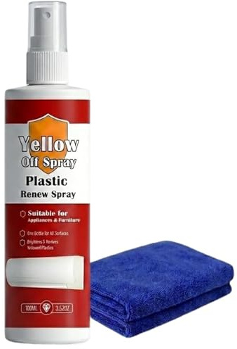 Spray Cleaner Plastic Renew Yellow-Off Plastic Renew Sprayrengörare, gulnande plastborttagare, gulnande plast