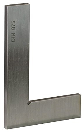 CNC QUALITÄT Präzisions Kontrollwinkel 100 x 70 mm - INOX - DIN 875/0