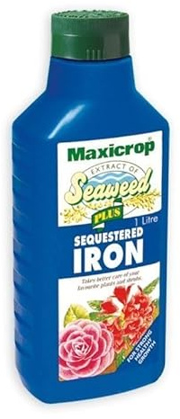 Maxicrop Seaweed Fertilizer 3 Pack 1 Litre Each, Model 140251, Contains Pure Seaweed Extract and Sequestered Iron, Ideal for Indoor Plants, Potted Plants and Small Outdoor Gardens