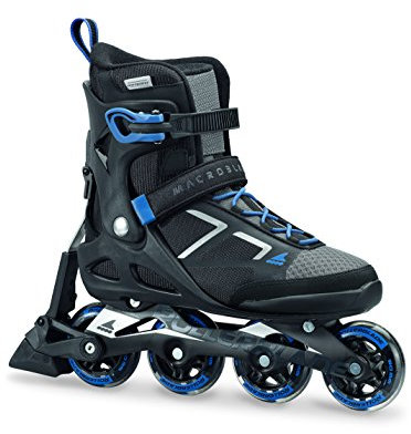 Rollerblade Herren Inline Fitness Skate MACROBLADE 80 ABT, schwarz/blau, 47.5, 07846900 774